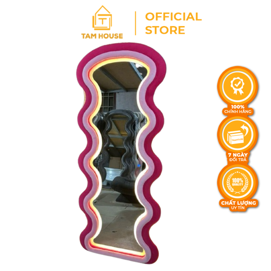 Gương soi toàn thân lượn sóng Tâm House GT03